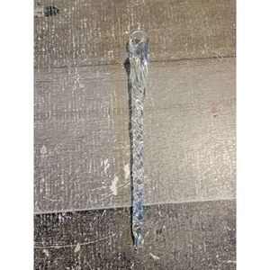 Clear icicle long ornament Xmas decor